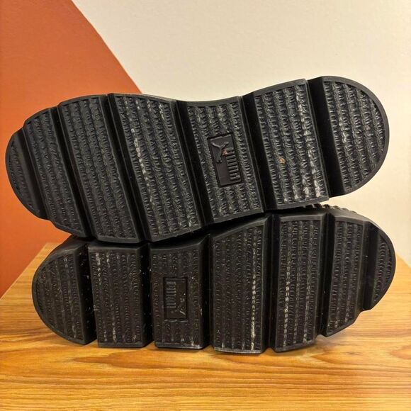 Fenty by Rihanna x Puma Women's Chelsea Black Boots Size 7 - Picture 7 of 8